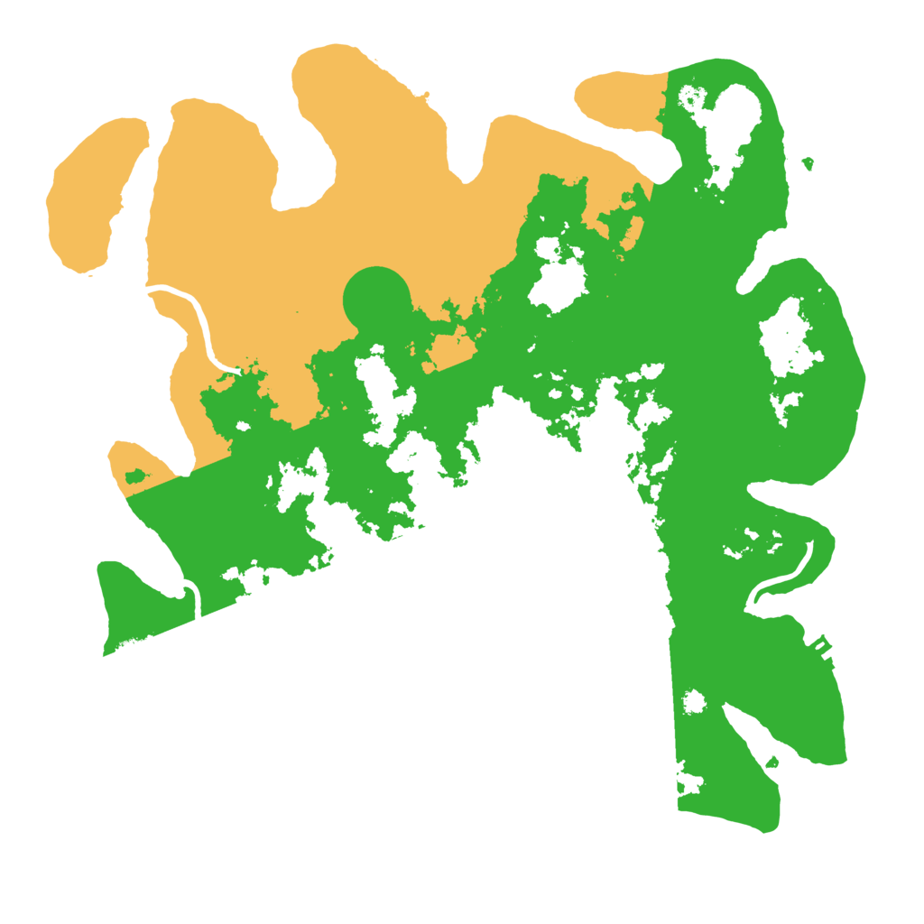 Biome Rust Map: Procedural Map, Size: 3600, Seed: 1196453786