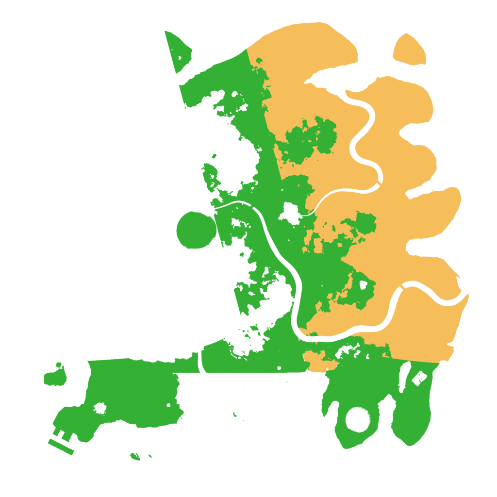 Biome Rust Map: Procedural Map, Size: 3700, Seed: 2066241198