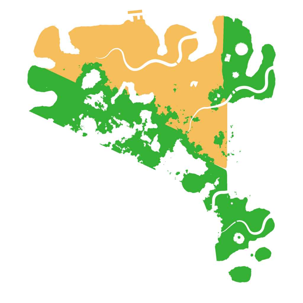 Biome Rust Map: Procedural Map, Size: 4250, Seed: 33