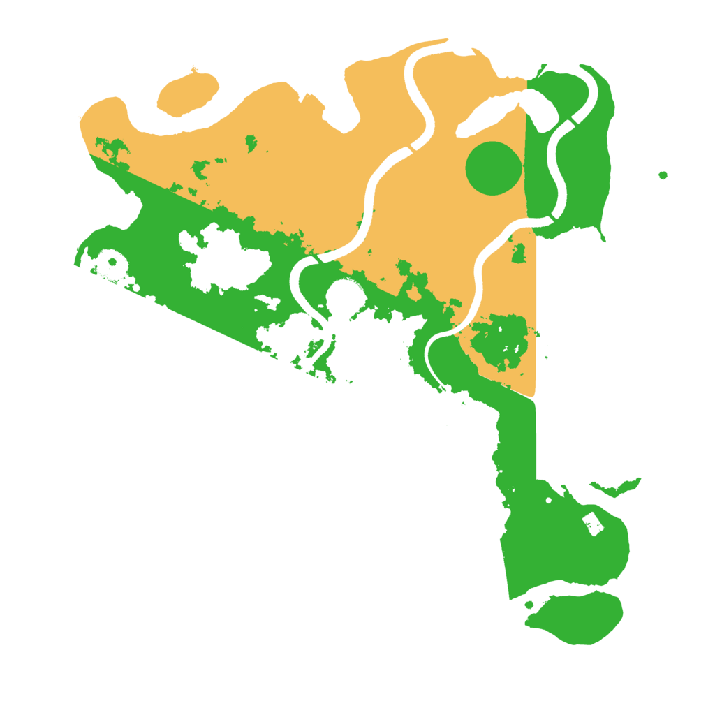 Biome Rust Map: Procedural Map, Size: 3500, Seed: 977451509
