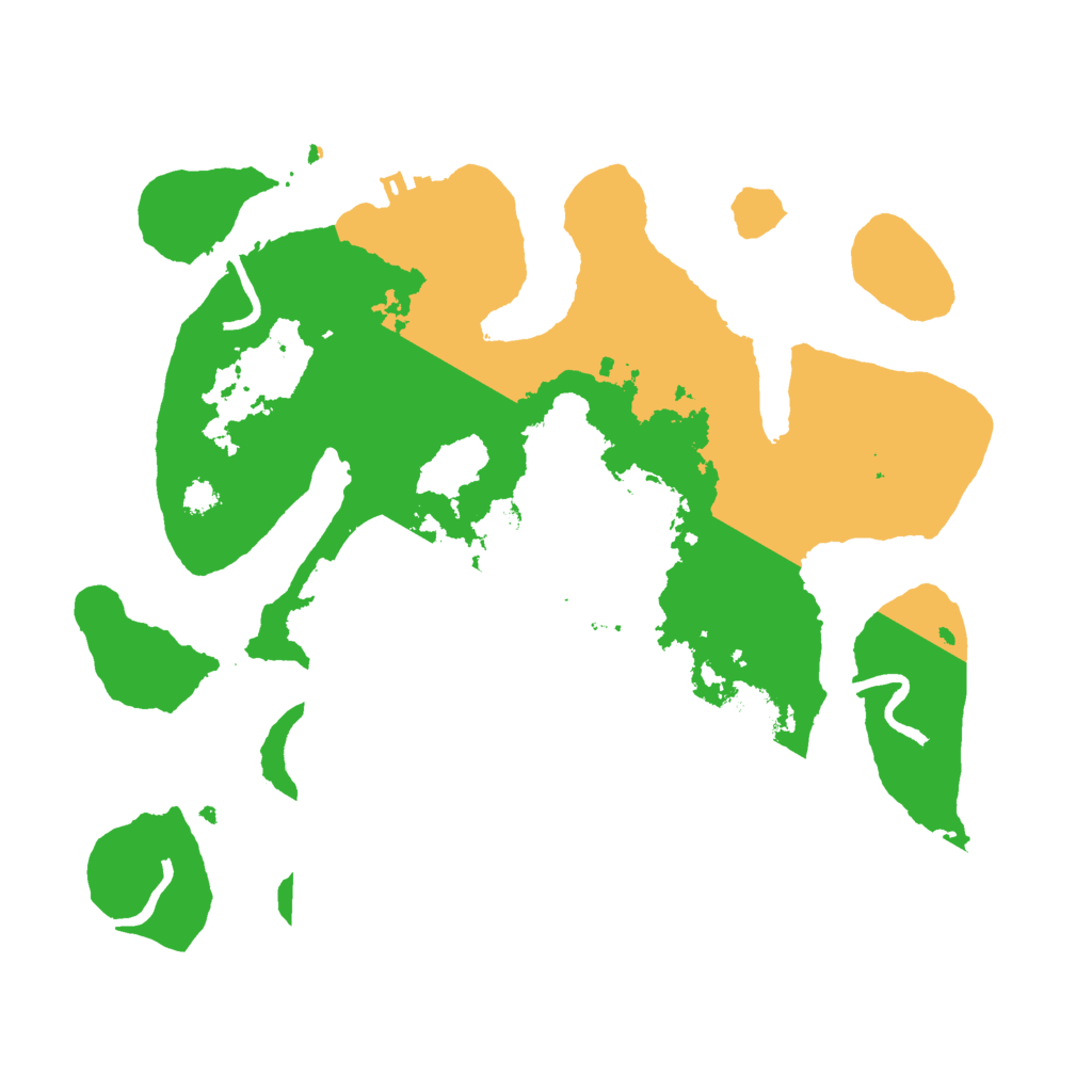 Biome Rust Map: Procedural Map, Size: 3000, Seed: 283068