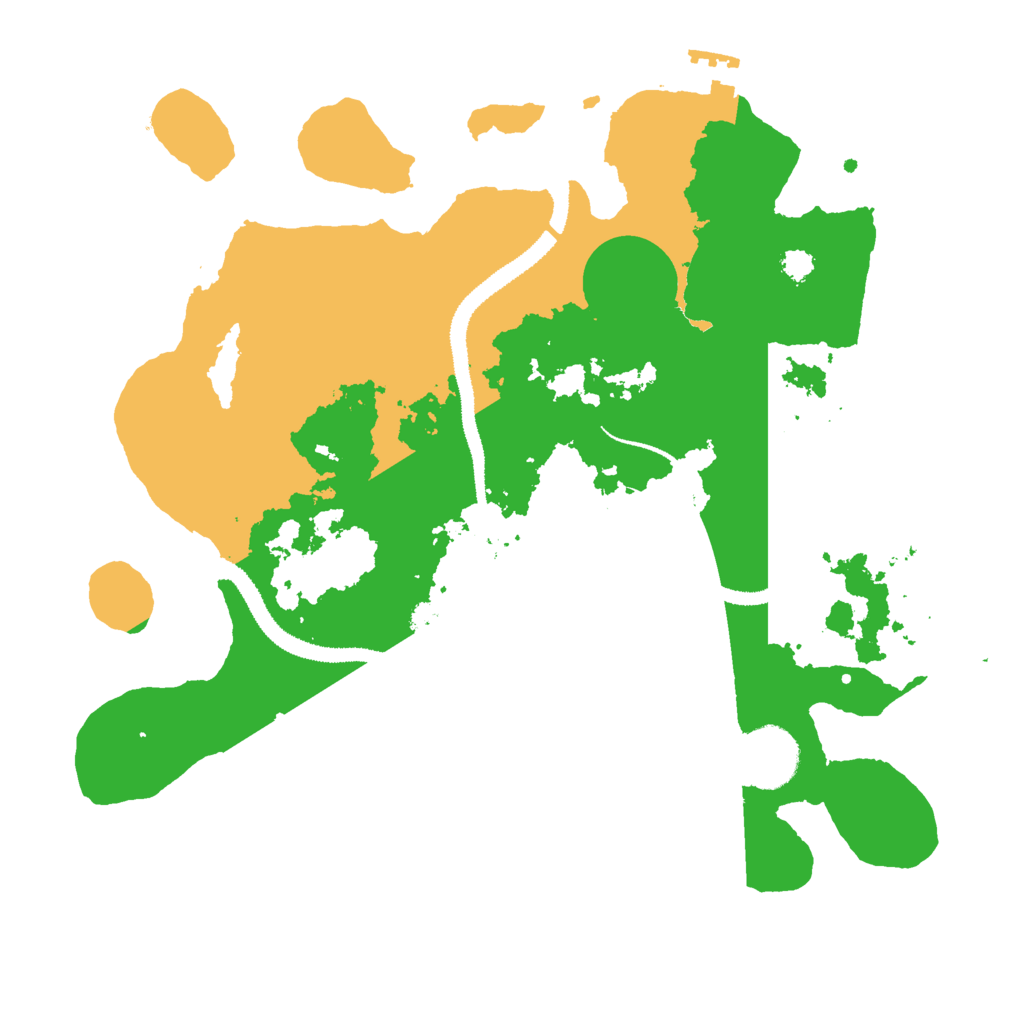 Biome Rust Map: Procedural Map, Size: 3000, Seed: 13372