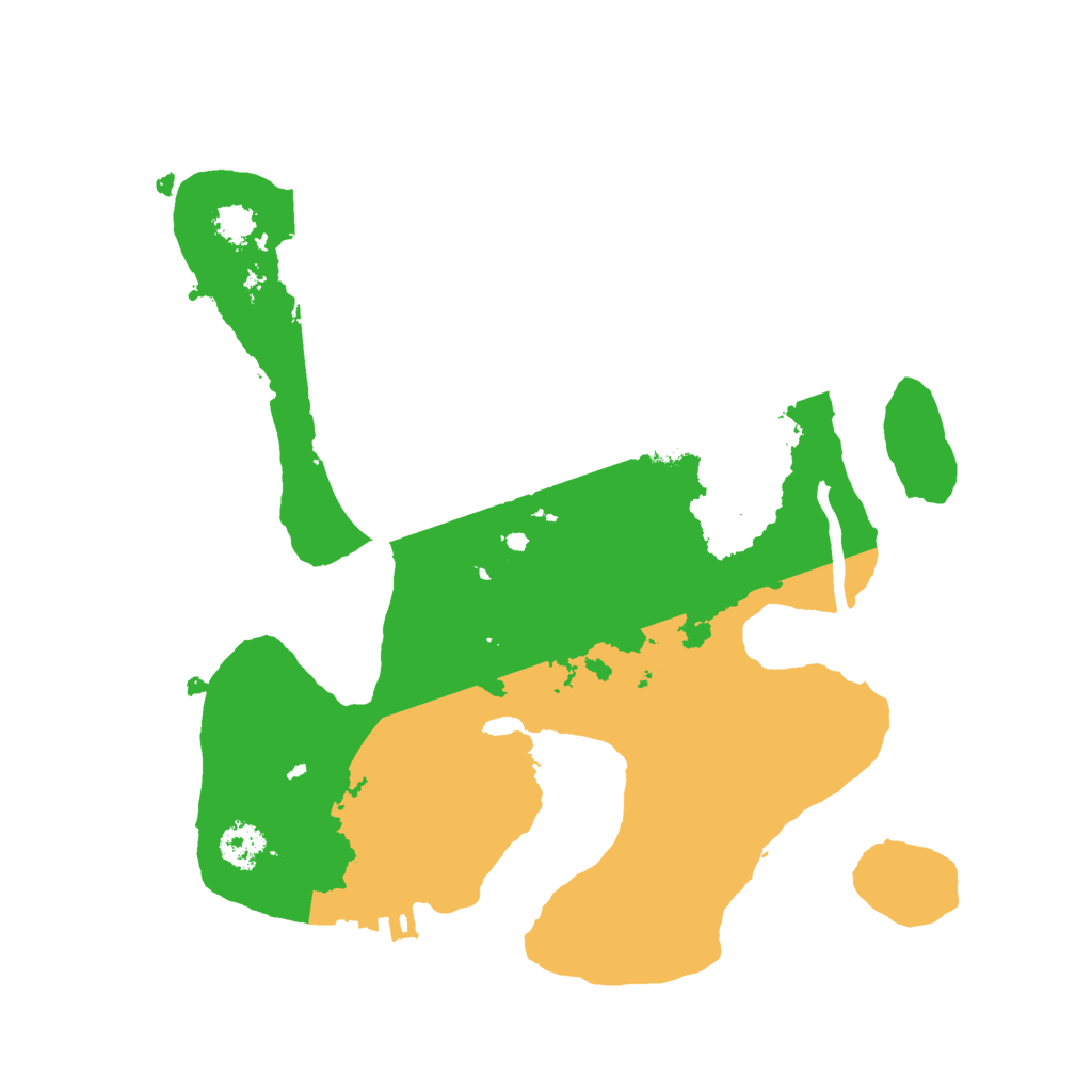 Biome Rust Map: Procedural Map, Size: 2500, Seed: 88