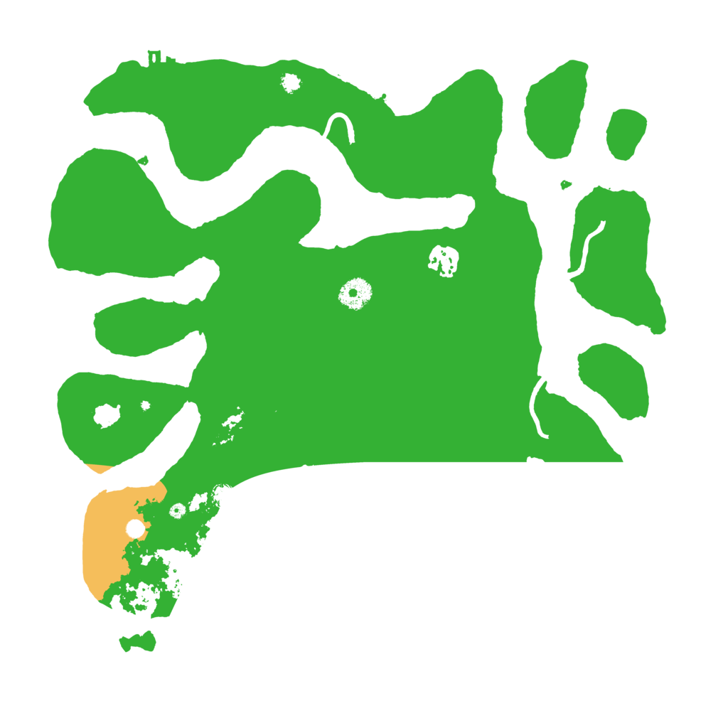 Biome Rust Map: Procedural Map, Size: 3500, Seed: 9542