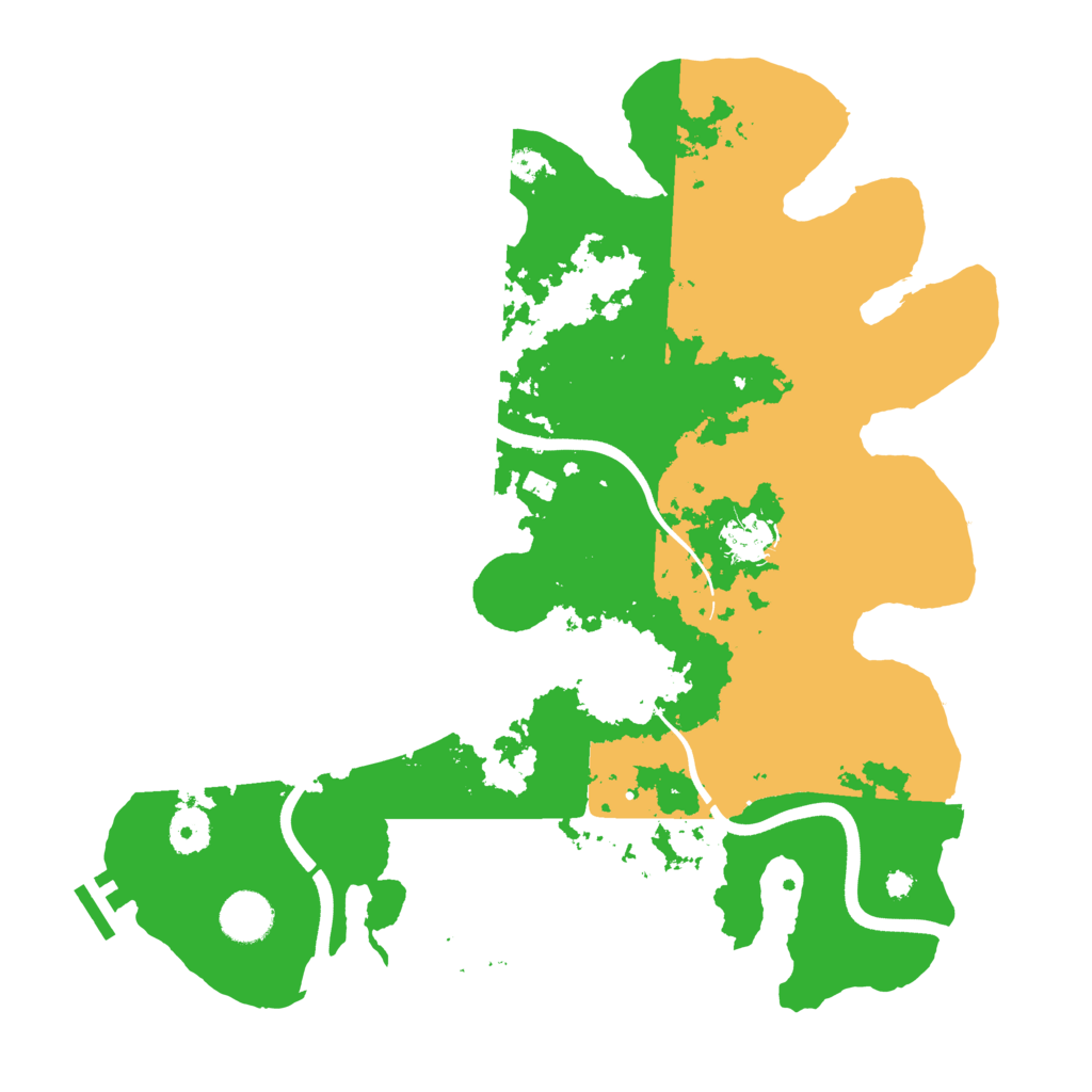 Biome Rust Map: Procedural Map, Size: 3700, Seed: 1026703772