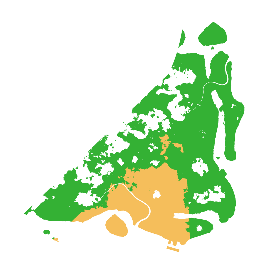 Biome Rust Map: Procedural Map, Size: 4050, Seed: 1432728239