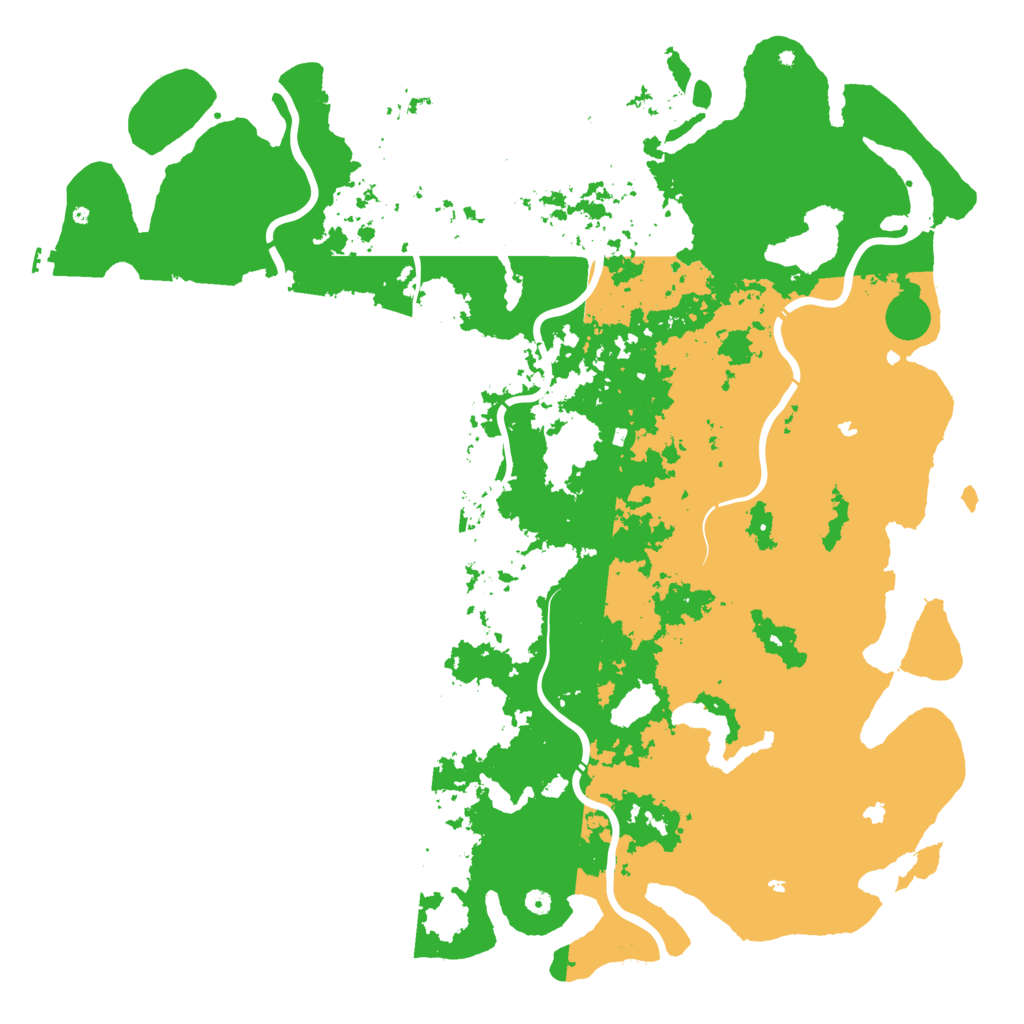 Biome Rust Map: Procedural Map, Size: 6000, Seed: 97572
