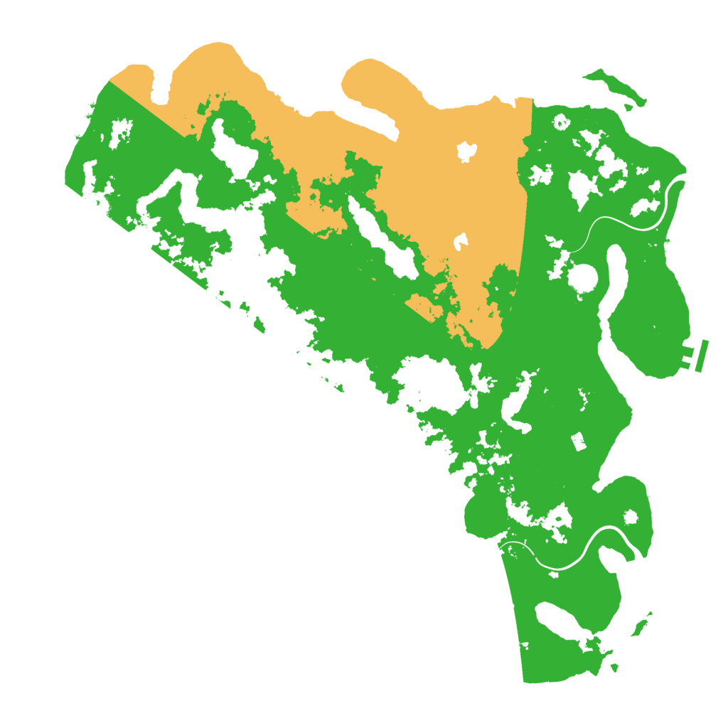 Biome Rust Map: Procedural Map, Size: 4500, Seed: 396249