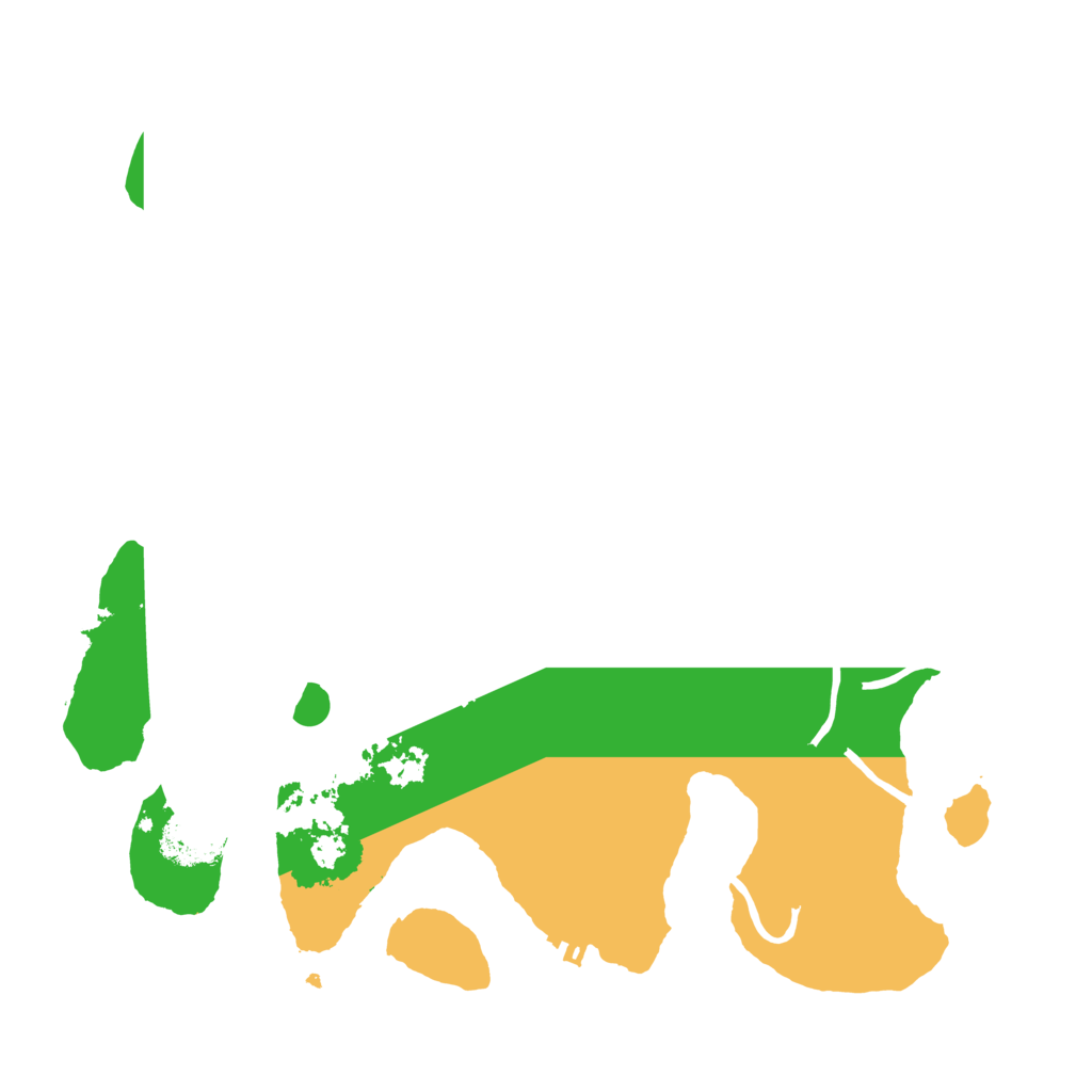 Biome Rust Map: Procedural Map, Size: 3500, Seed: 6488