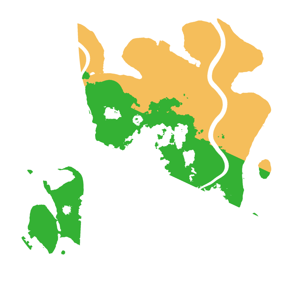 Biome Rust Map: Procedural Map, Size: 3000, Seed: 14526836