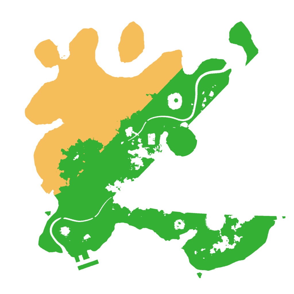 Biome Rust Map: Procedural Map, Size: 2800, Seed: 8192