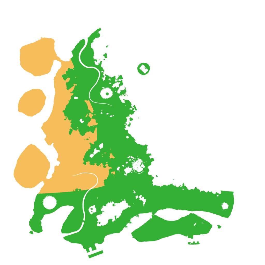 Biome Rust Map: Procedural Map, Size: 3500, Seed: 572362463
