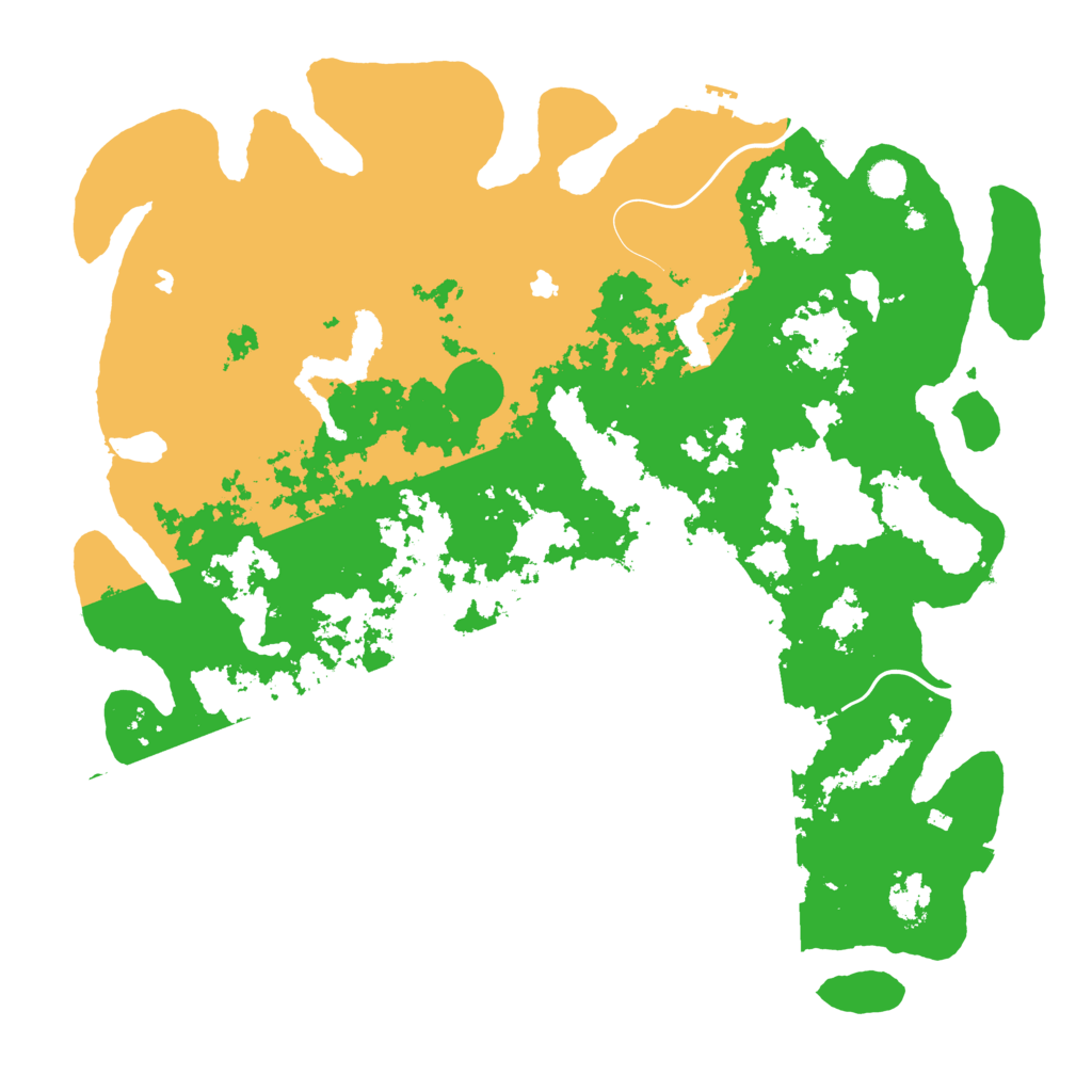 Biome Rust Map: Procedural Map, Size: 5000, Seed: 376208