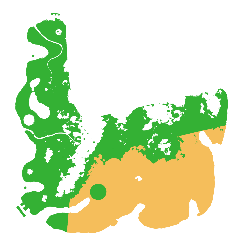 Biome Rust Map: Procedural Map, Size: 4000, Seed: 20707