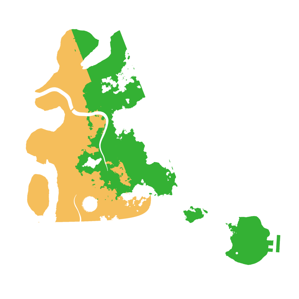 Biome Rust Map: Procedural Map, Size: 3500, Seed: 1864139914