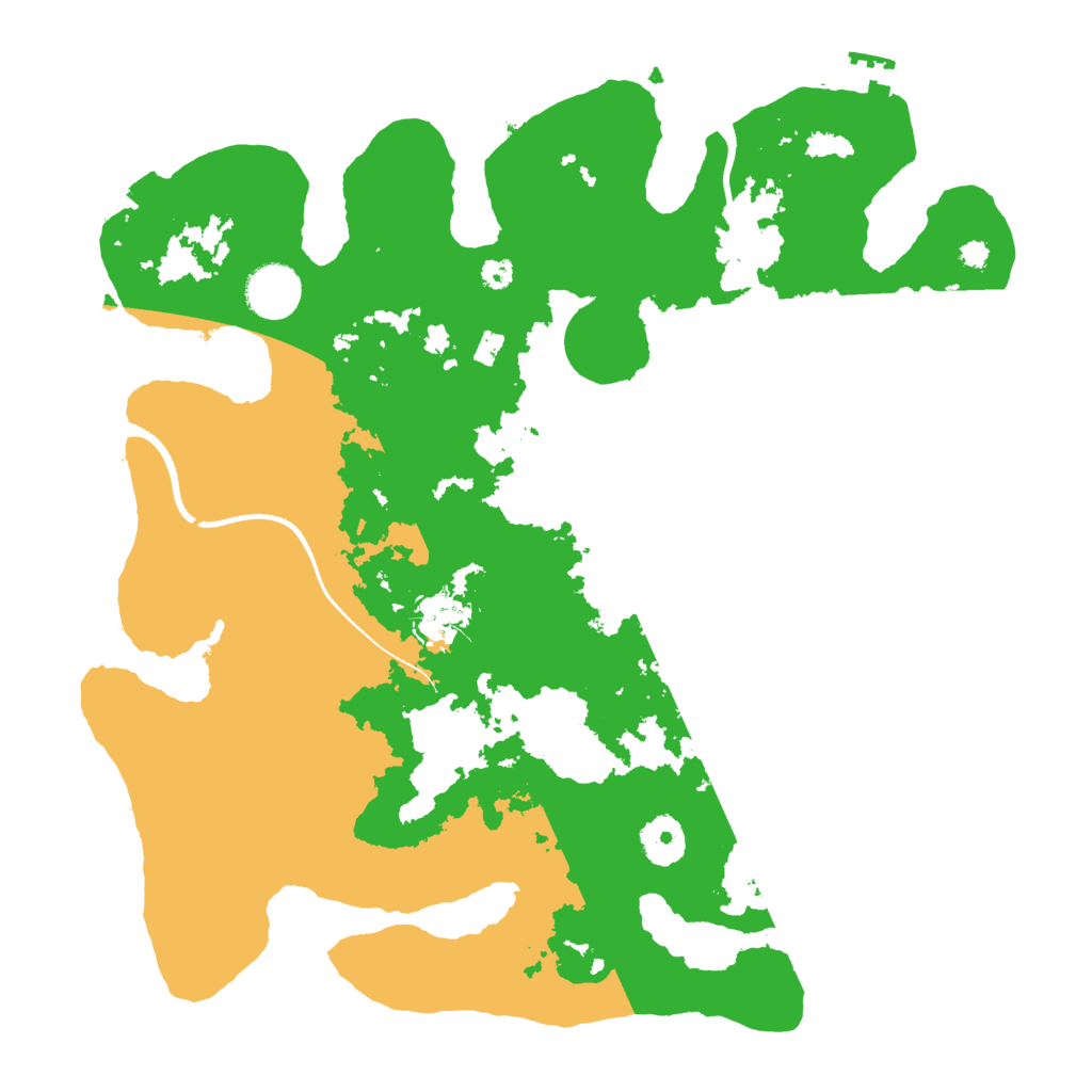 Biome Rust Map: Procedural Map, Size: 3500, Seed: 33192180