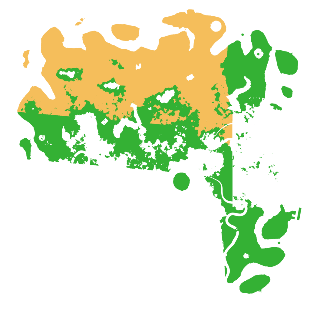 Biome Rust Map: Procedural Map, Size: 5000, Seed: 595402945
