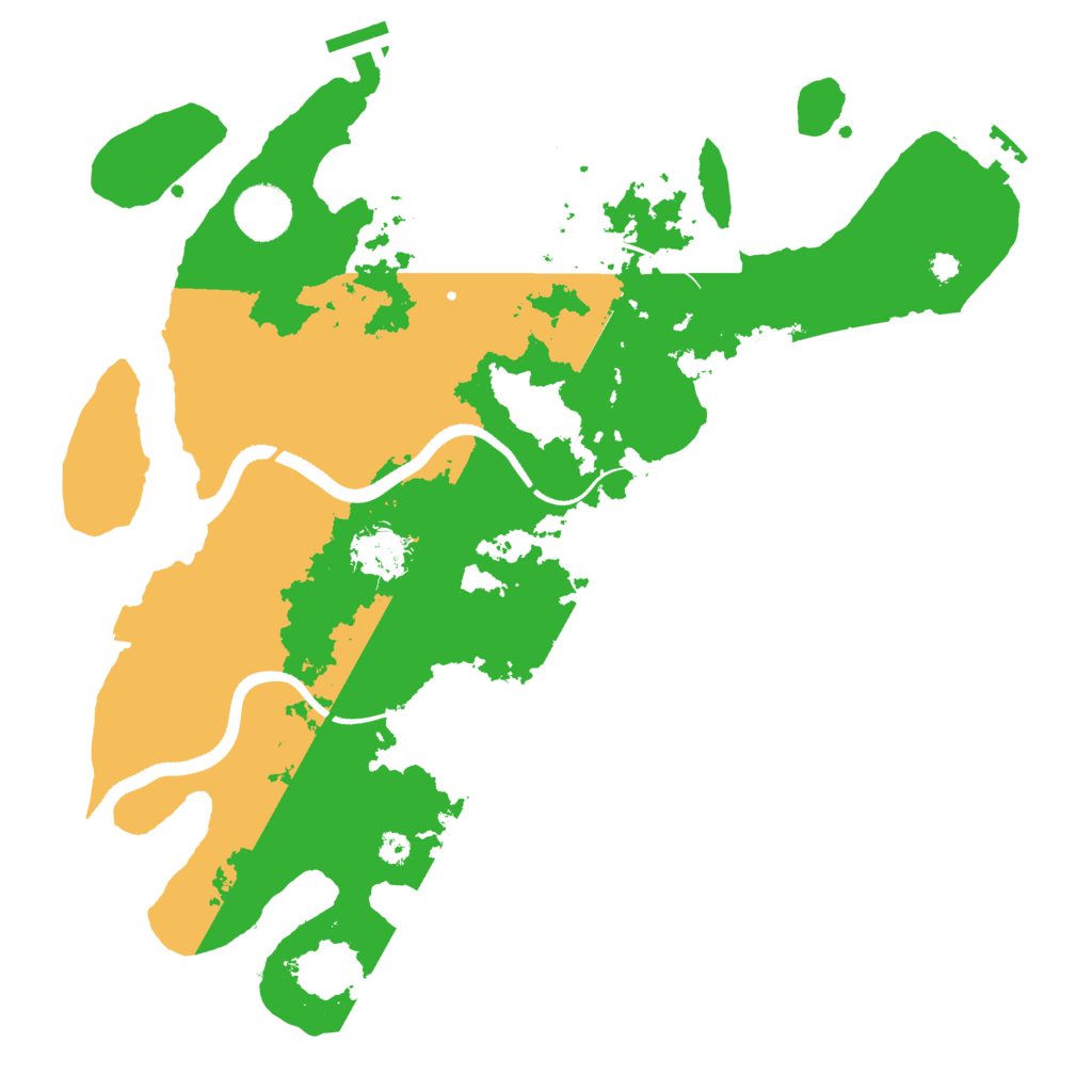 Biome Rust Map: Procedural Map, Size: 3500, Seed: 374992791