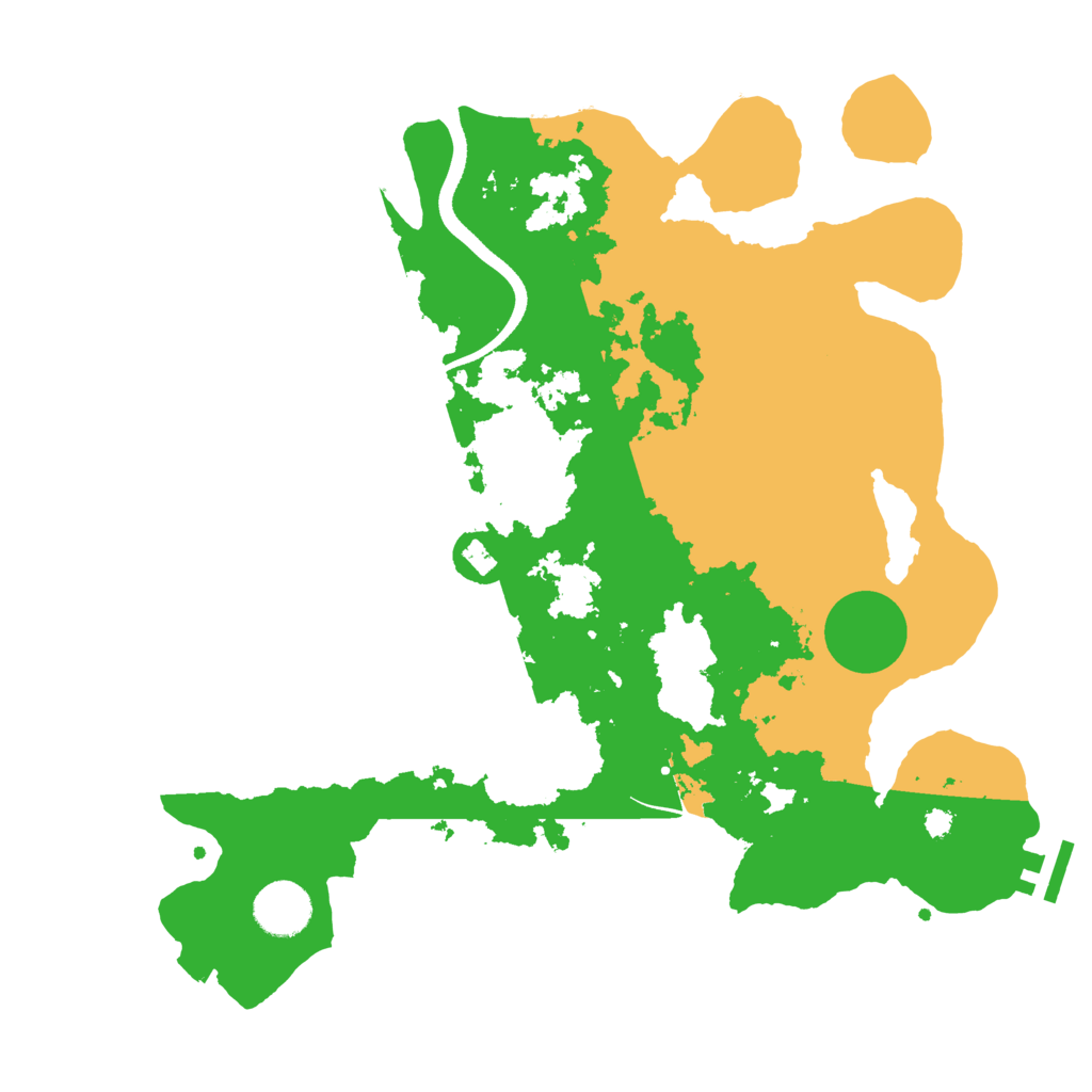 Biome Rust Map: Procedural Map, Size: 3500, Seed: 1032999226