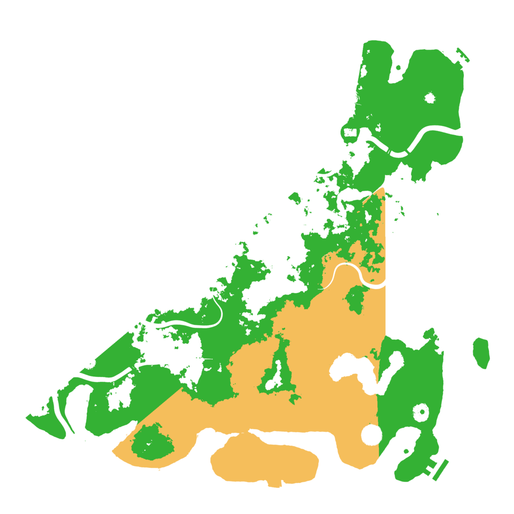 Biome Rust Map: Procedural Map, Size: 4400, Seed: 55555