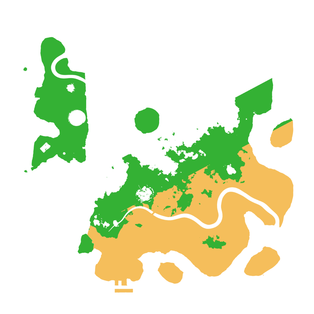 Biome Rust Map: Procedural Map, Size: 3500, Seed: 1229321212