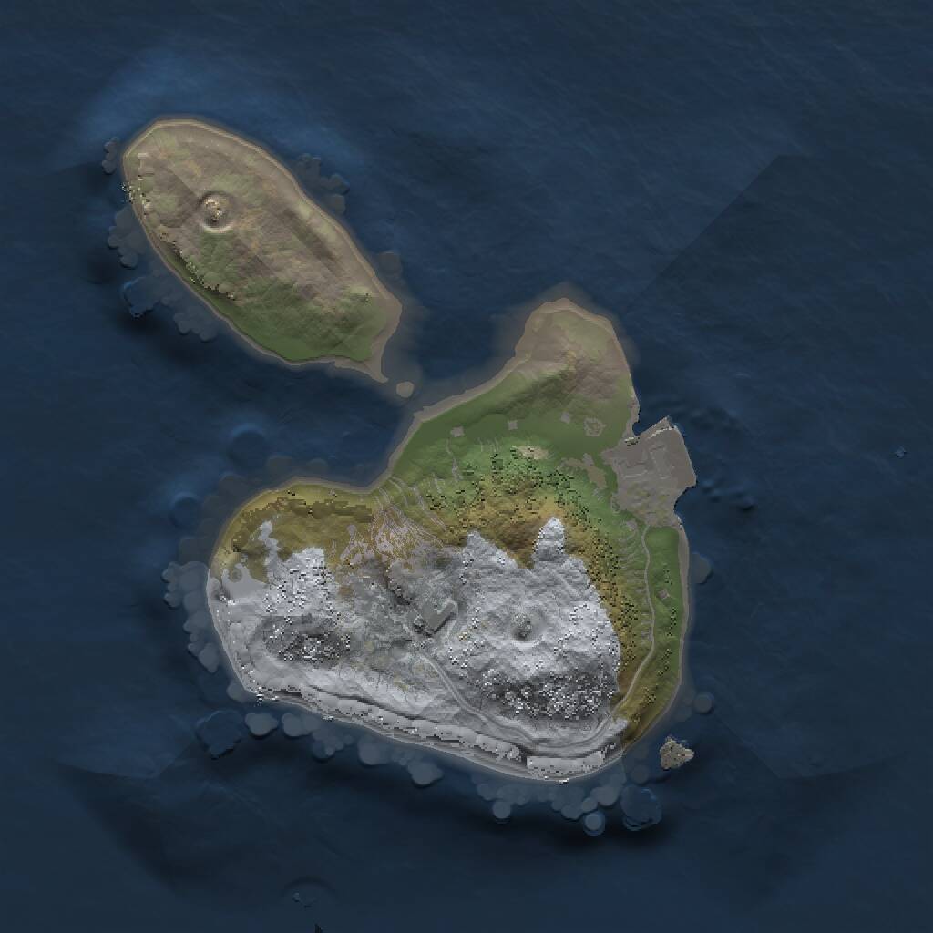 Rust Map: Procedural Map, Size: 1500, Seed: 689777, 1 Monuments