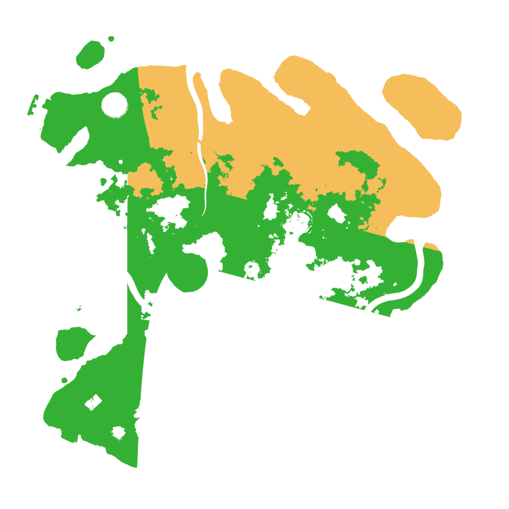 Biome Rust Map: Procedural Map, Size: 3500, Seed: 66742