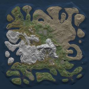 Thumbnail Rust Map: Procedural Map, Size: 5000, Seed: 456456420, 19 Monuments