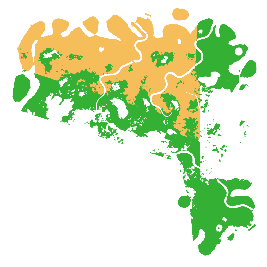Biome Rust Map: Procedural Map, Size: 6000, Seed: 65360348