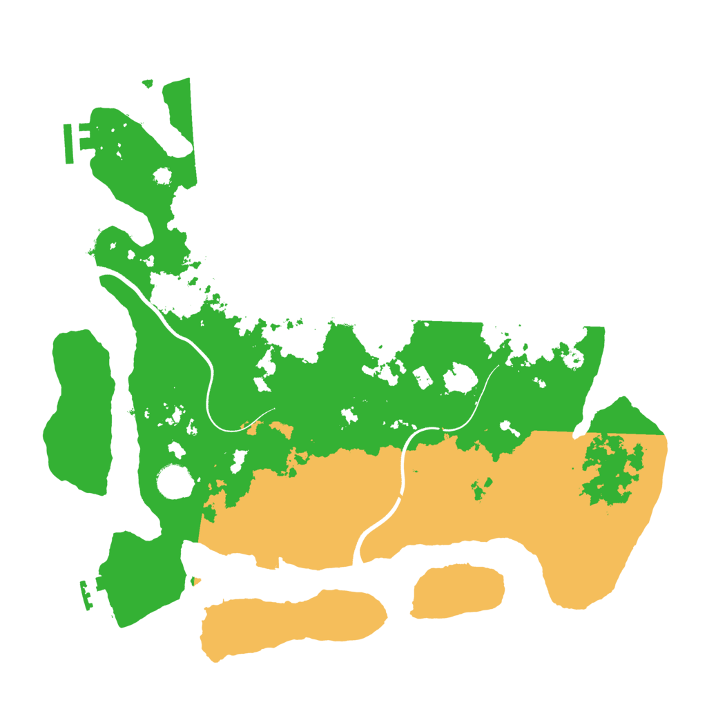 Biome Rust Map: Procedural Map, Size: 3600, Seed: 1515