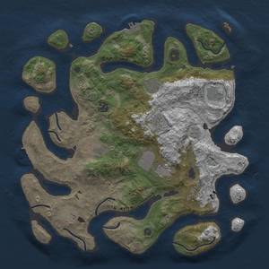 Thumbnail Rust Map: Procedural Map, Size: 3700, Seed: 472386975, 17 Monuments