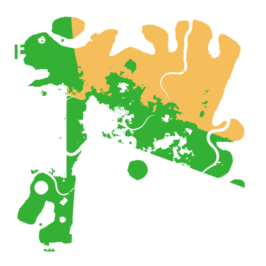 Biome Rust Map: Procedural Map, Size: 3700, Seed: 62616