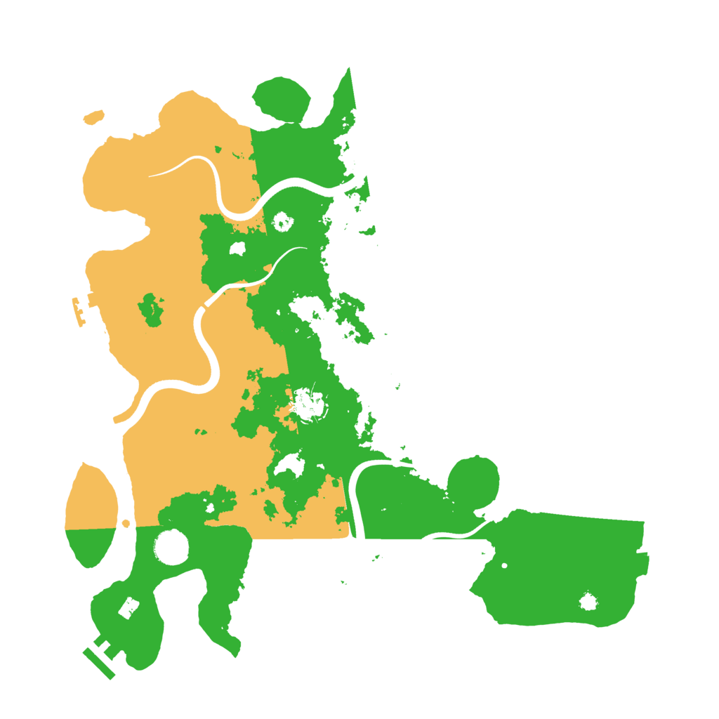 Biome Rust Map: Procedural Map, Size: 3700, Seed: 139622036
