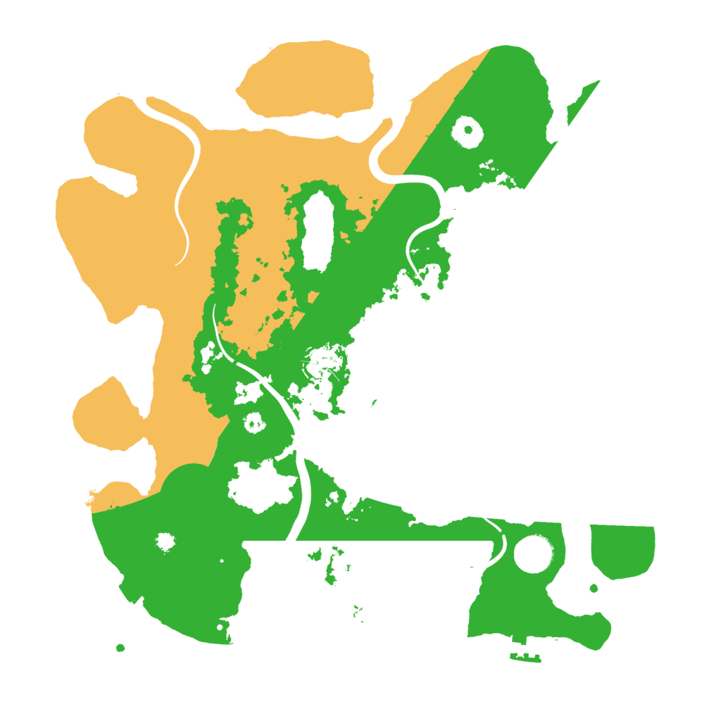 Biome Rust Map: Procedural Map, Size: 3500, Seed: 31389071