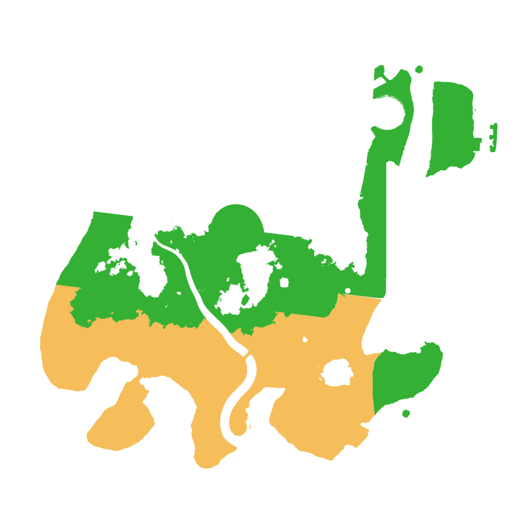 Biome Rust Map: Procedural Map, Size: 2700, Seed: 121212