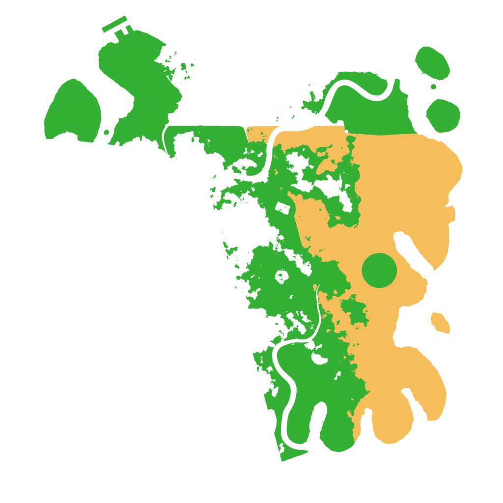 Biome Rust Map: Procedural Map, Size: 3800, Seed: 385554834