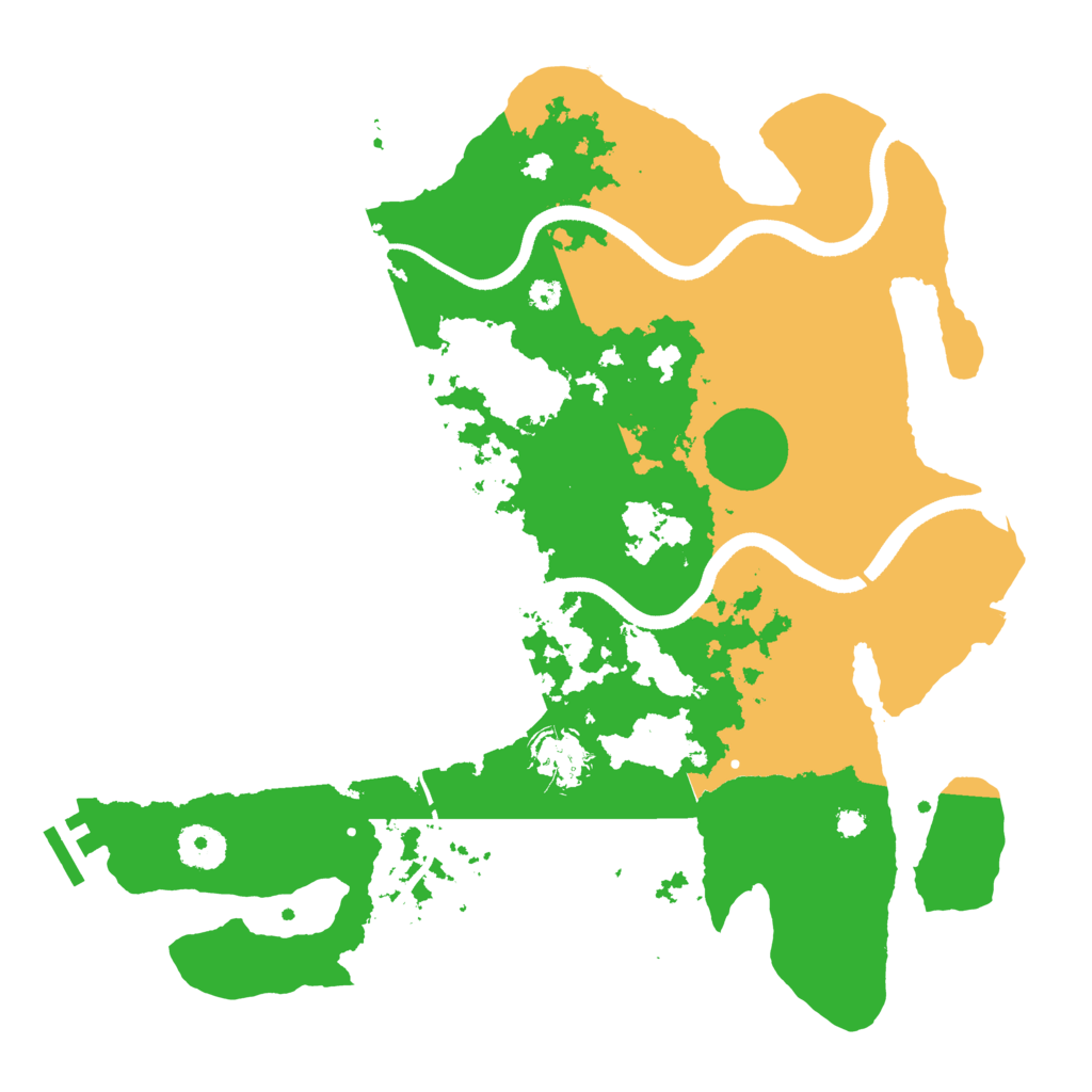 Biome Rust Map: Procedural Map, Size: 3500, Seed: 14335