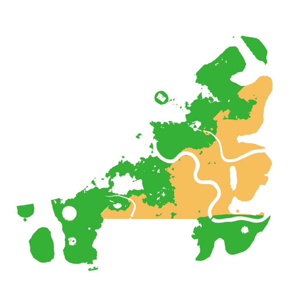 Biome Rust Map: Procedural Map, Size: 3600, Seed: 1460013