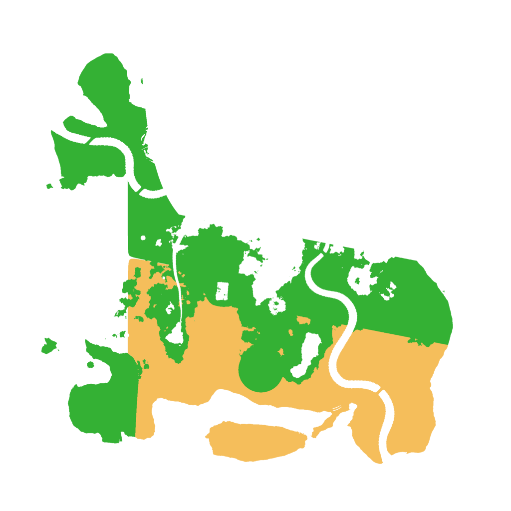 Biome Rust Map: Procedural Map, Size: 3000, Seed: 907293744