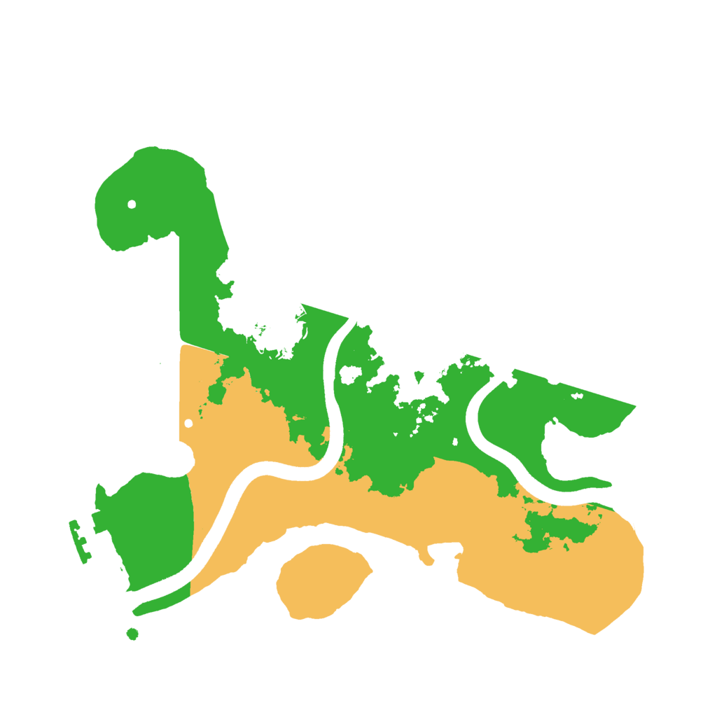 Biome Rust Map: Procedural Map, Size: 2460, Seed: 13825