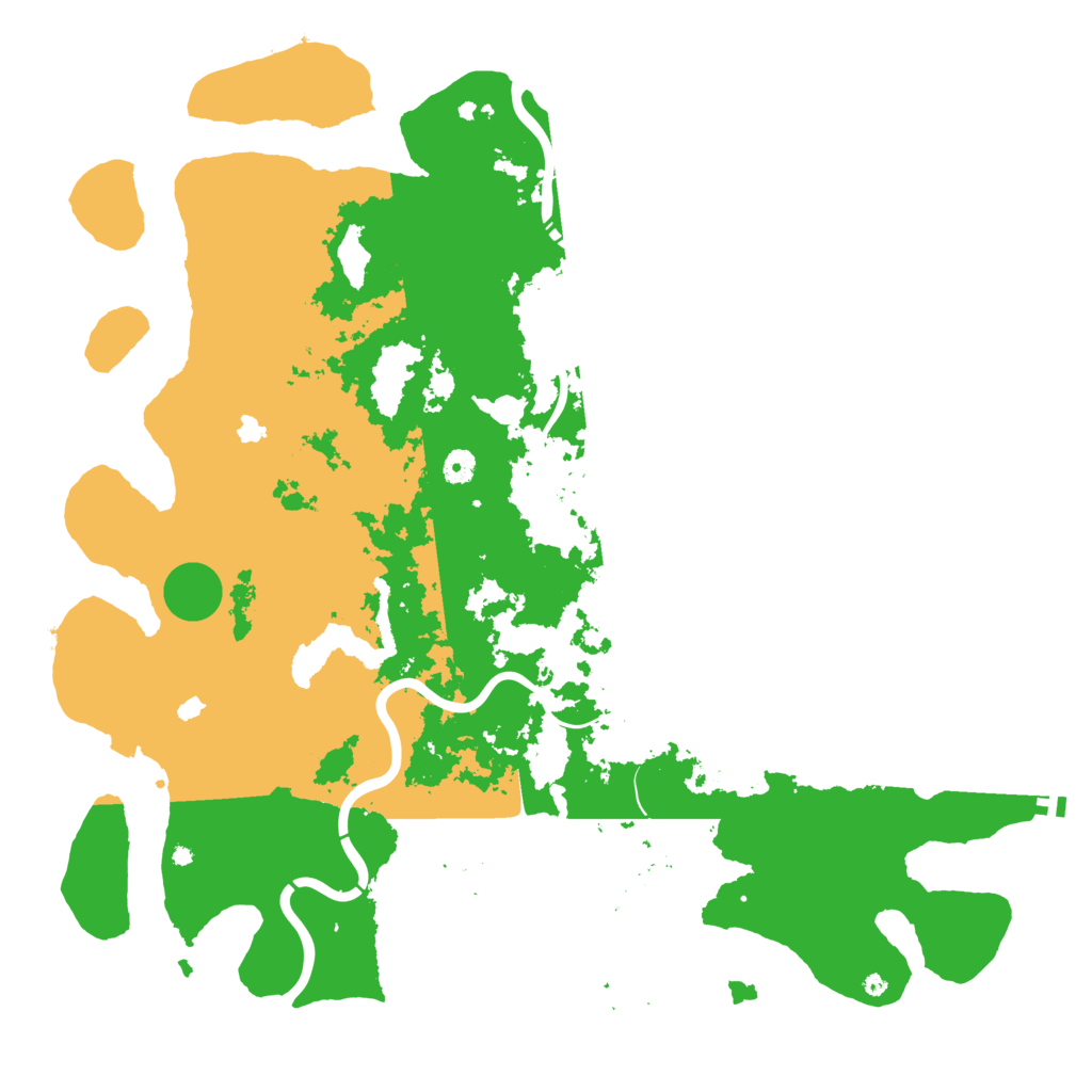 Biome Rust Map: Procedural Map, Size: 4900, Seed: 396