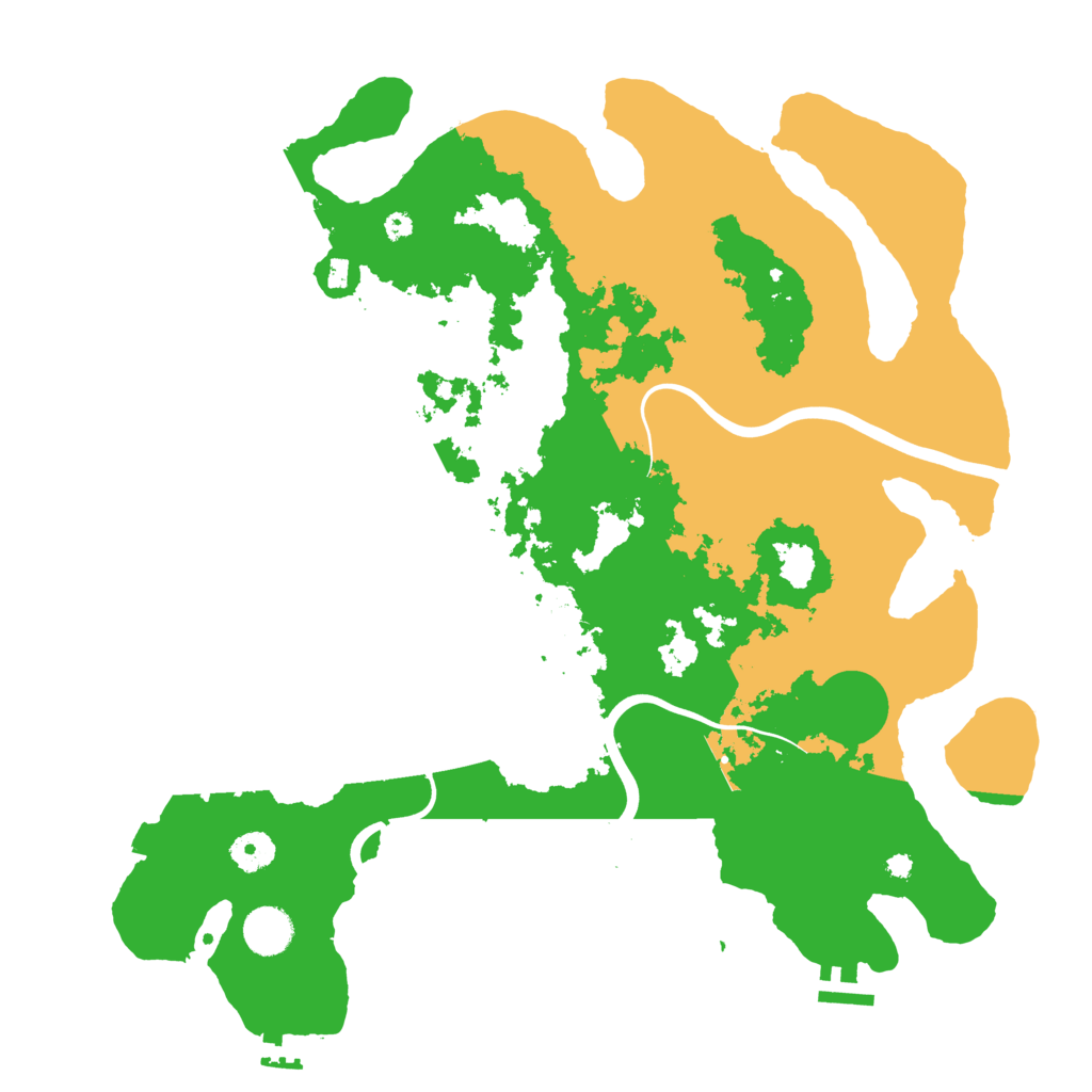 Biome Rust Map: Procedural Map, Size: 3950, Seed: 410426612