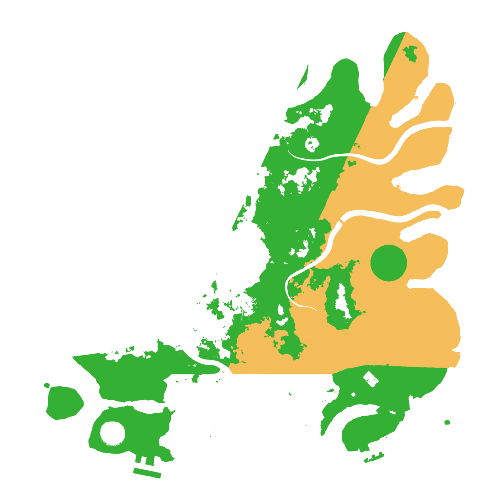 Biome Rust Map: Procedural Map, Size: 3600, Seed: 5688568