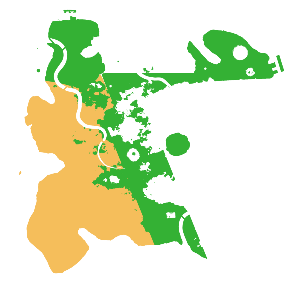 Biome Rust Map: Procedural Map, Size: 3500, Seed: 1095425404