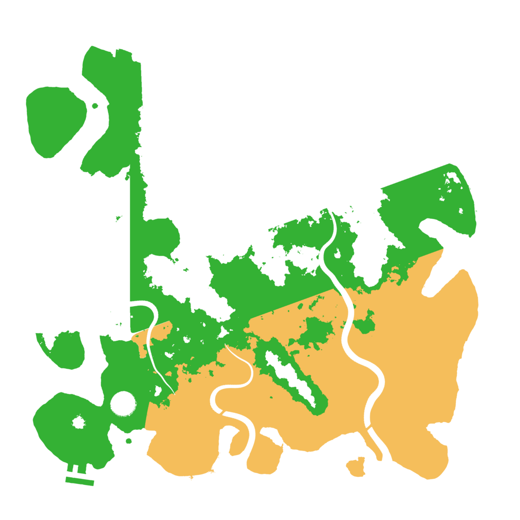 Biome Rust Map: Procedural Map, Size: 3700, Seed: 1278219205