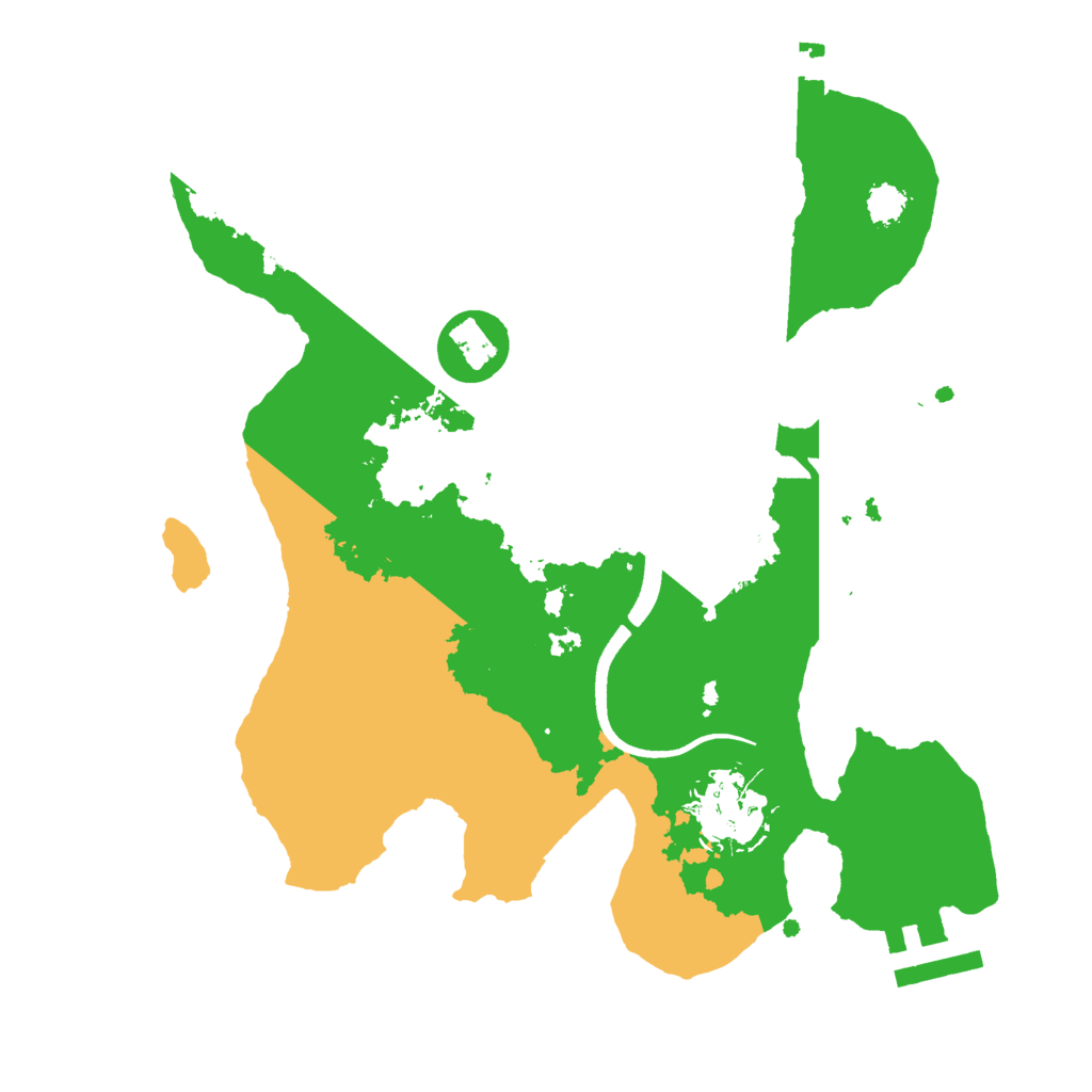 Biome Rust Map: Procedural Map, Size: 2500, Seed: 971870955