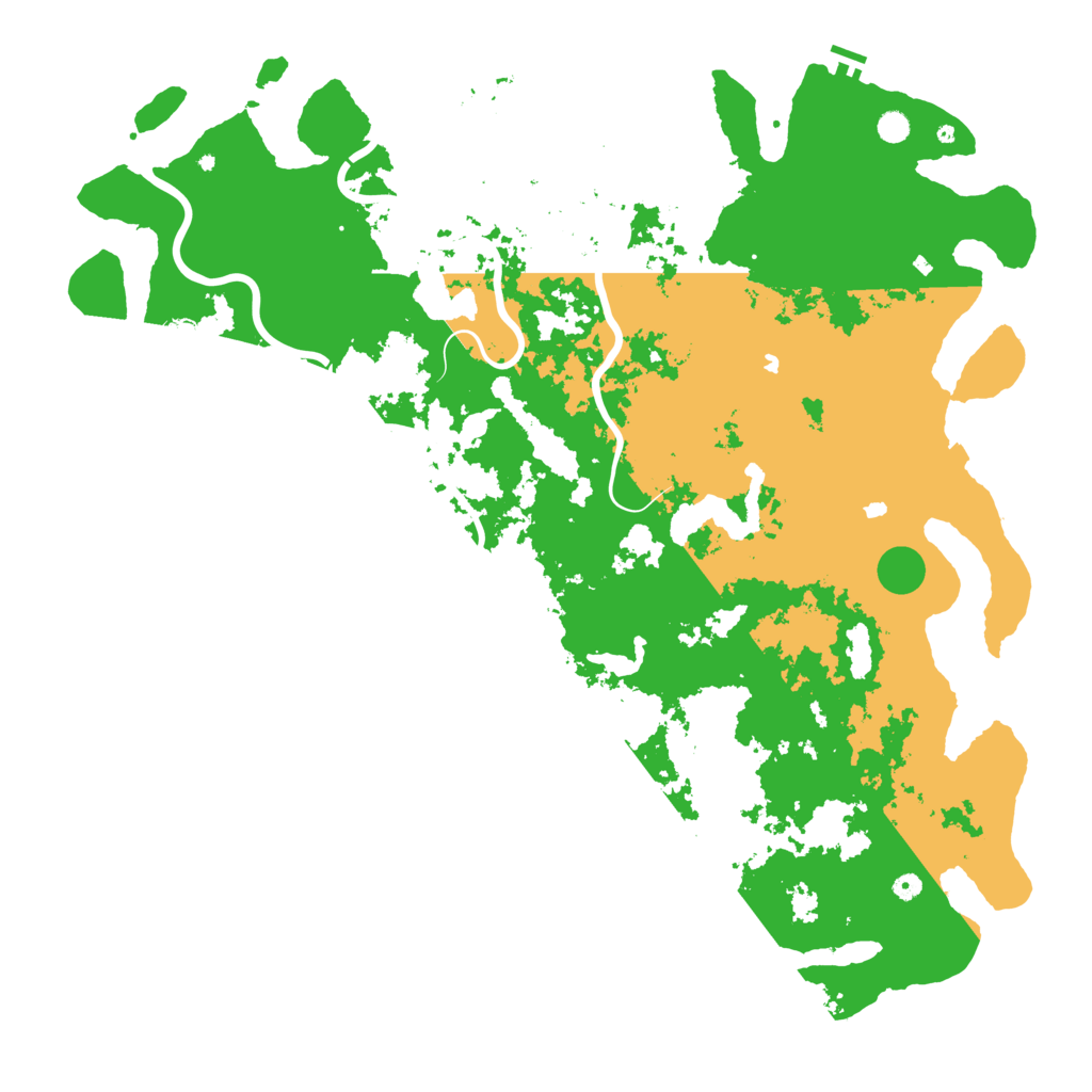Biome Rust Map: Procedural Map, Size: 6000, Seed: 3842