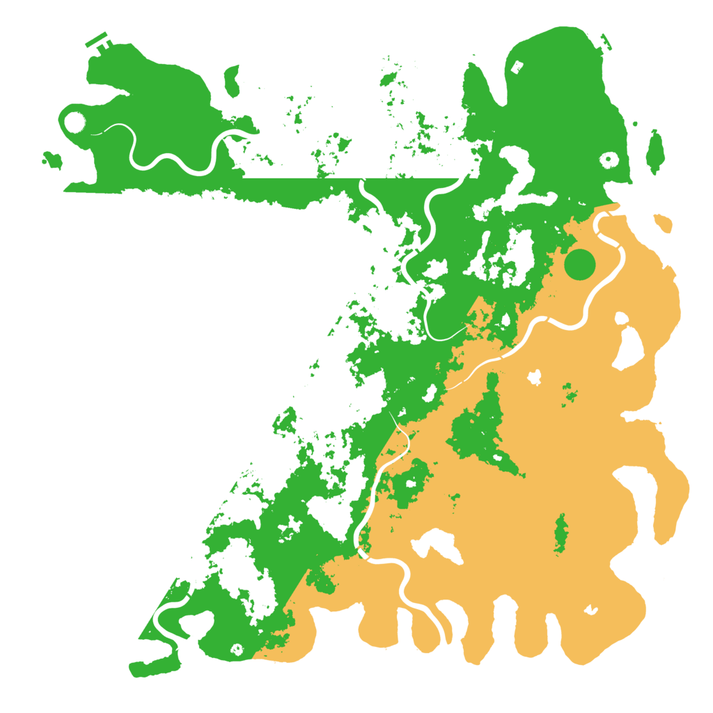 Biome Rust Map: Procedural Map, Size: 6000, Seed: 47069460