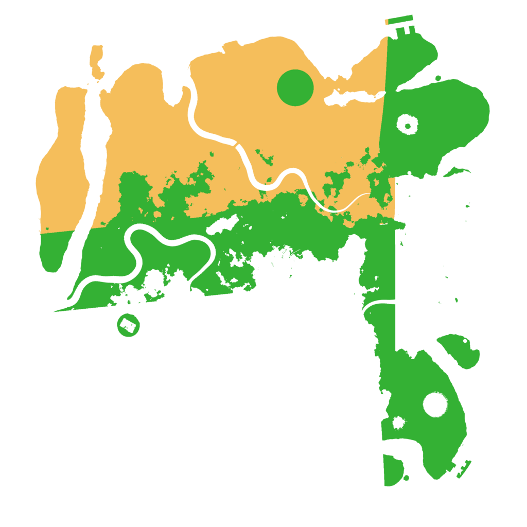 Biome Rust Map: Procedural Map, Size: 3800, Seed: 2100