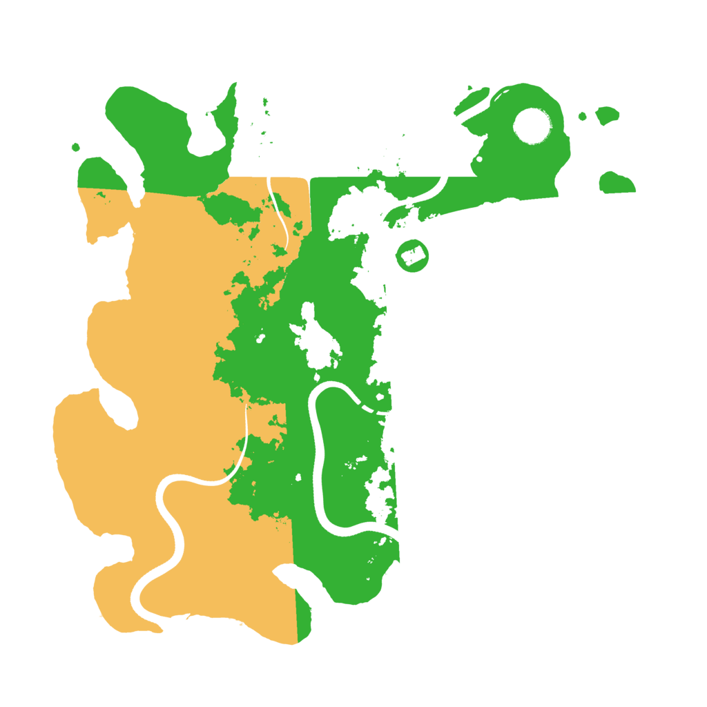 Biome Rust Map: Procedural Map, Size: 3500, Seed: 1307569127